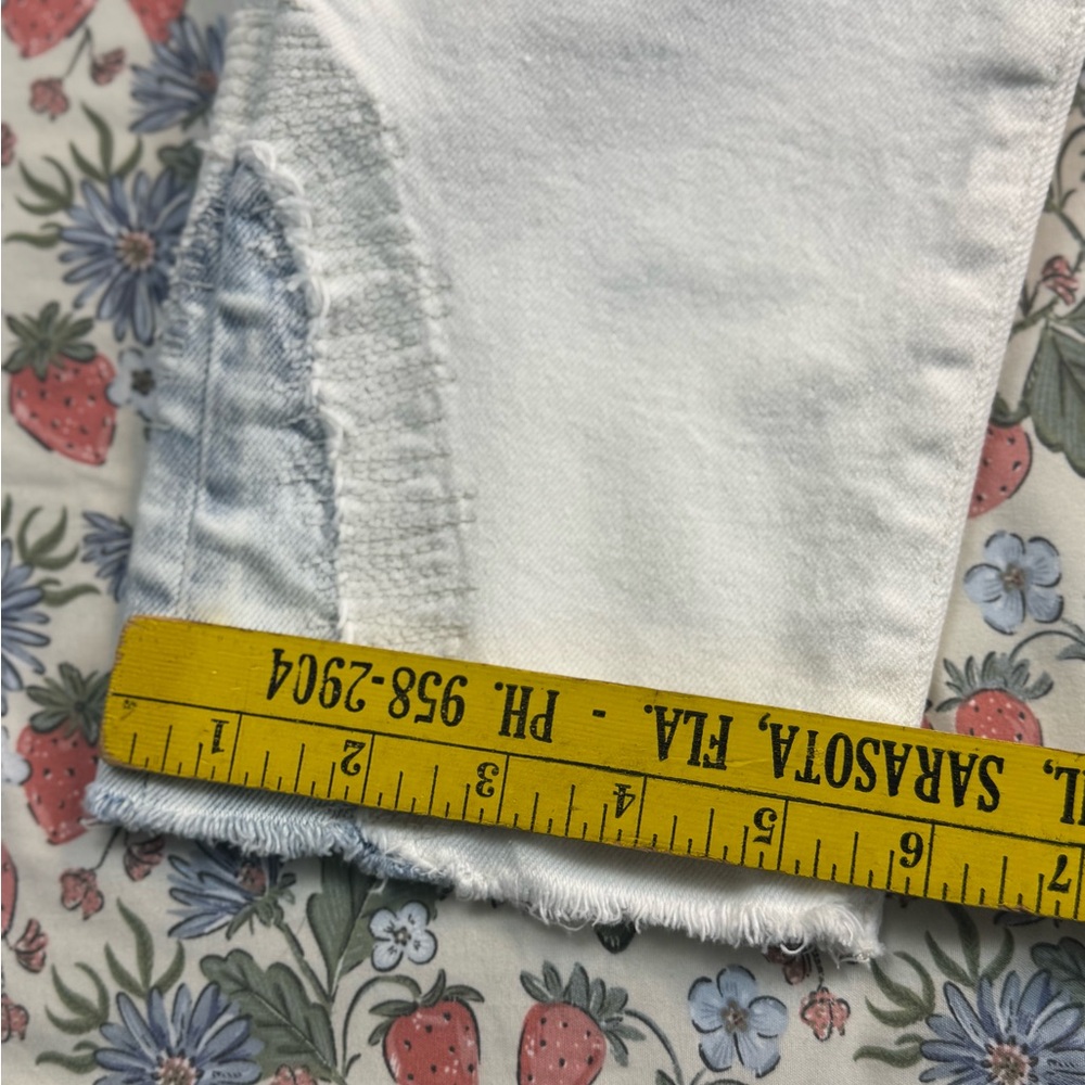 Moussy Vintage Mv Burnside Skinny Jeans Ankle Cropped white size 29 - Picture 11 of 14